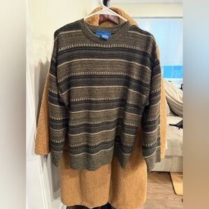 Earth tone stripped sweater